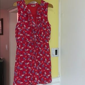 Dex red with flowers